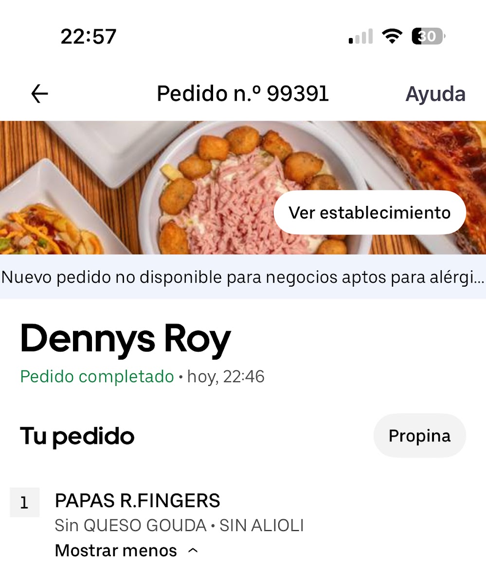 Diner Dennys Roy Alisios Photo Menu 1