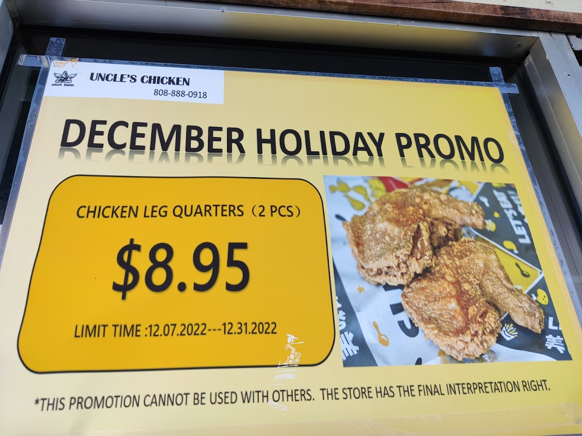Uncle's Chicken Photo Menu 7