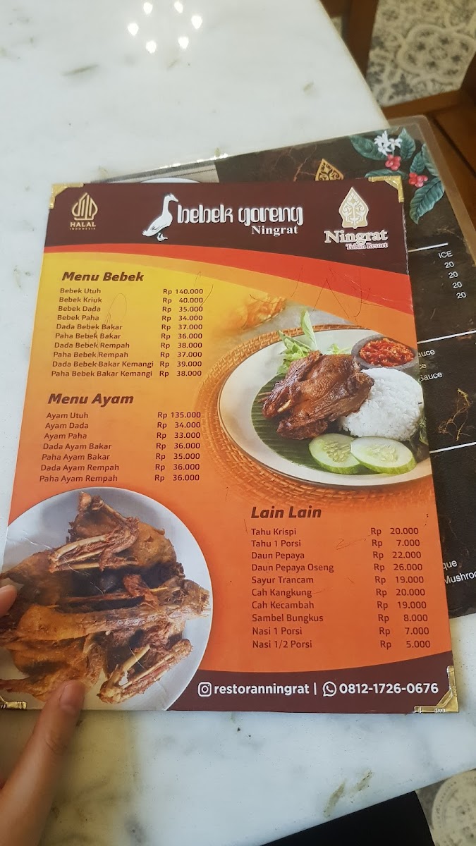 Ningrat Cafe Tuban Photo Menu 2
