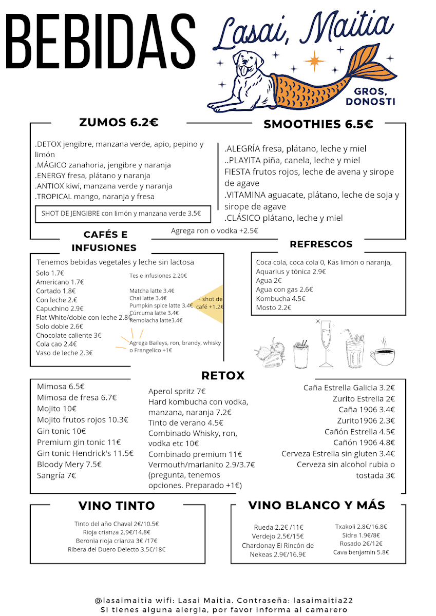 Lasai, Maitia Photo Menu 6