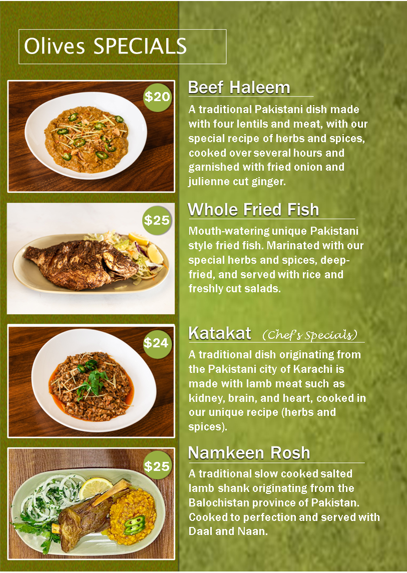 Olives Pakistani Cuisine Photo Menu 2
