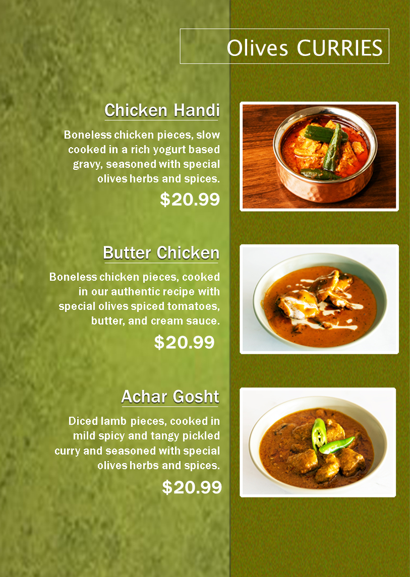 Olives Pakistani Cuisine Photo Menu 9