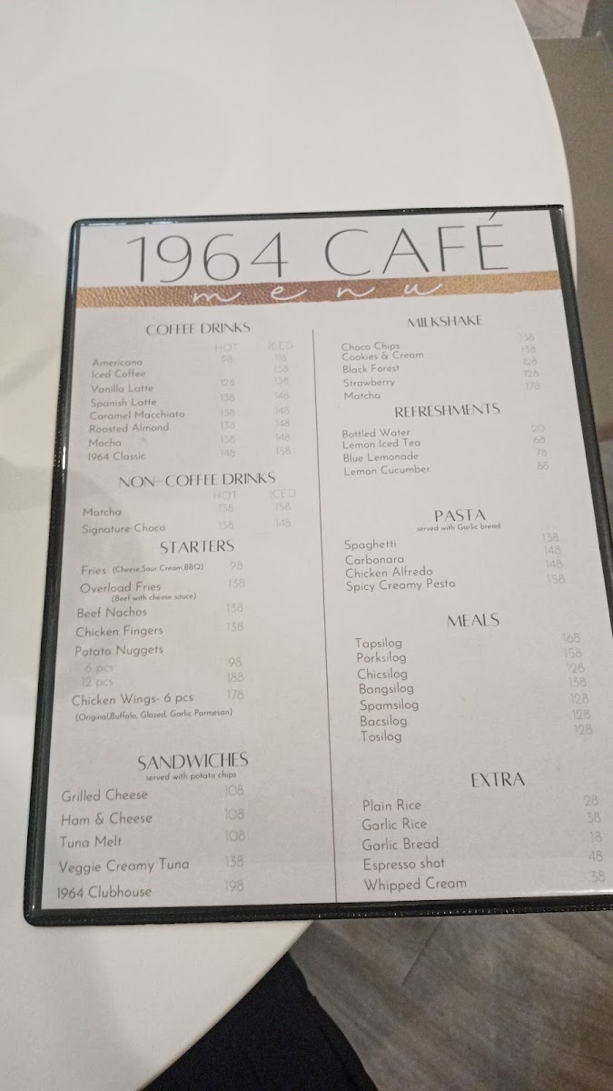 1964 Café Photo Menu 3