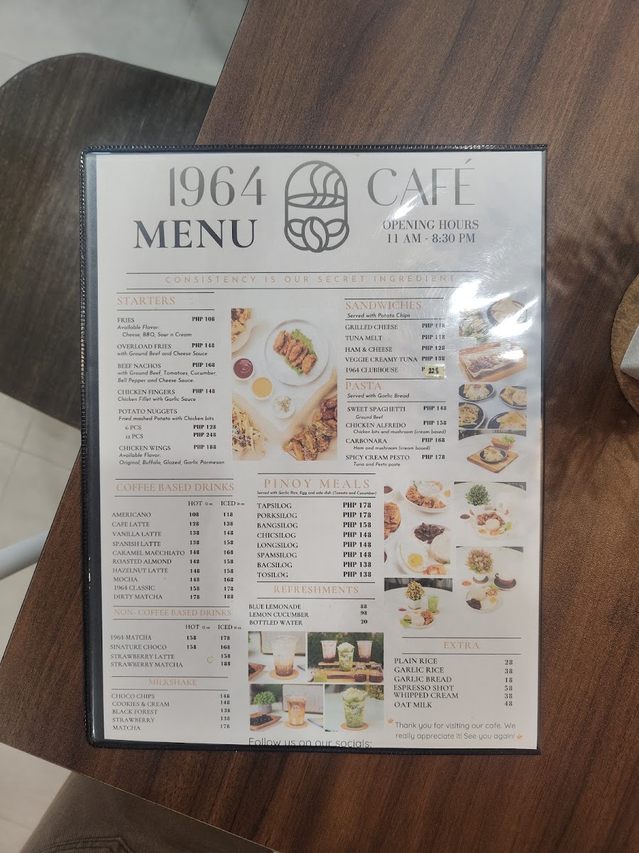 1964 Café Photo Menu 4