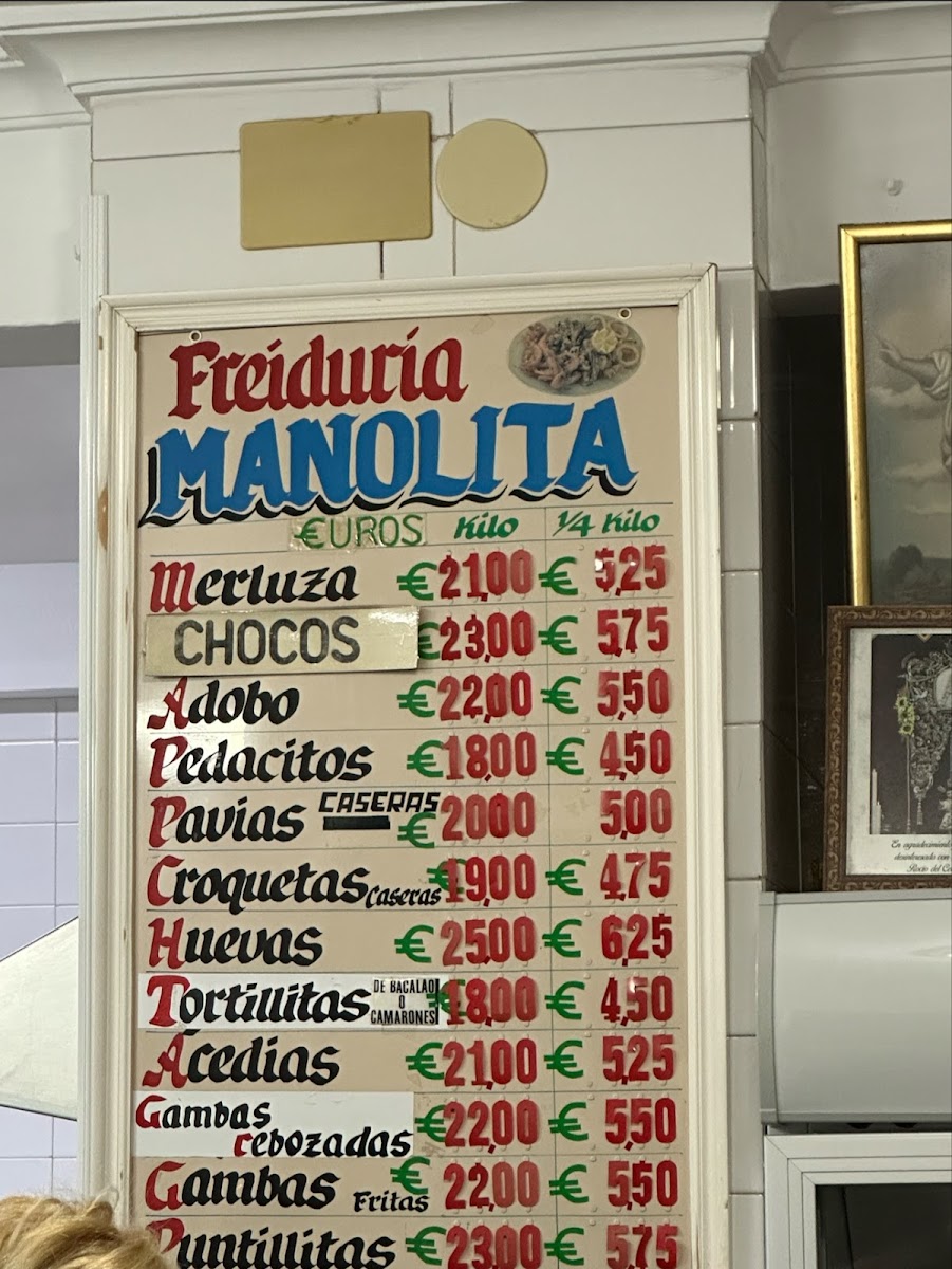 Freiduría Manolita Photo Menu 1