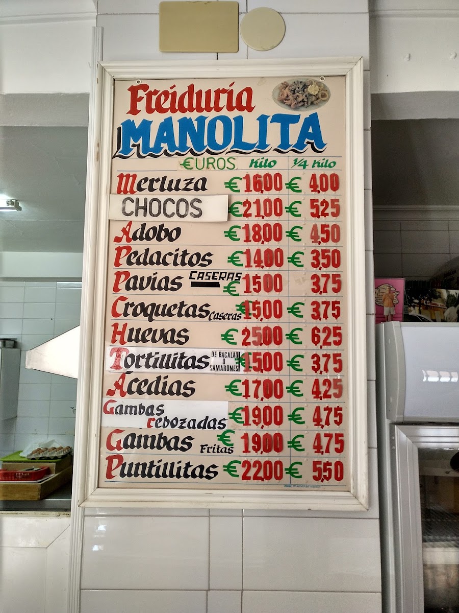 Freiduría Manolita Photo Menu 2
