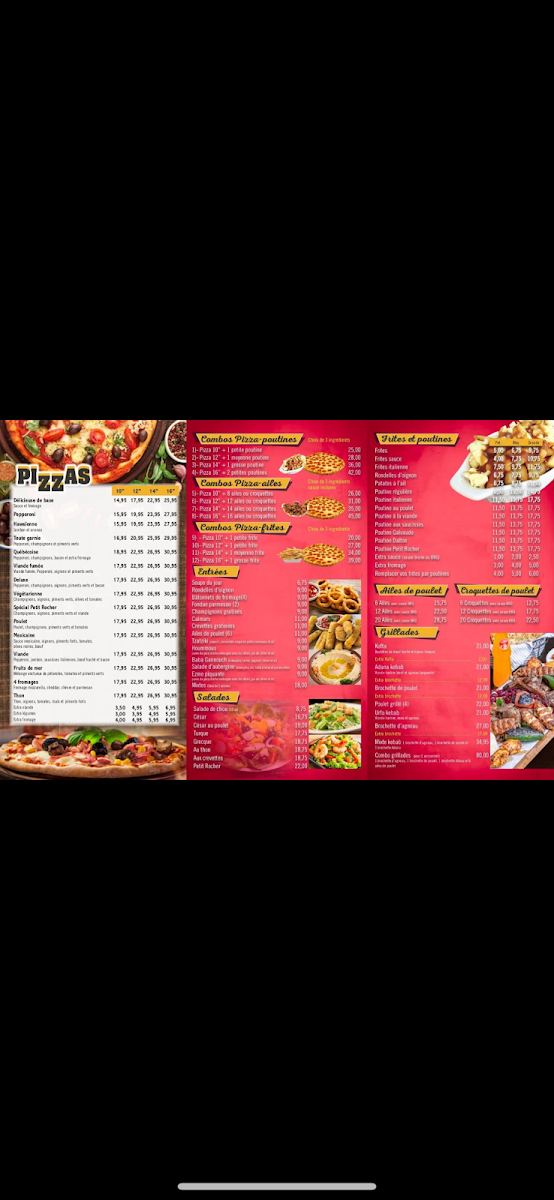 Restaurant Au Petit Rocher Photo Menu 1