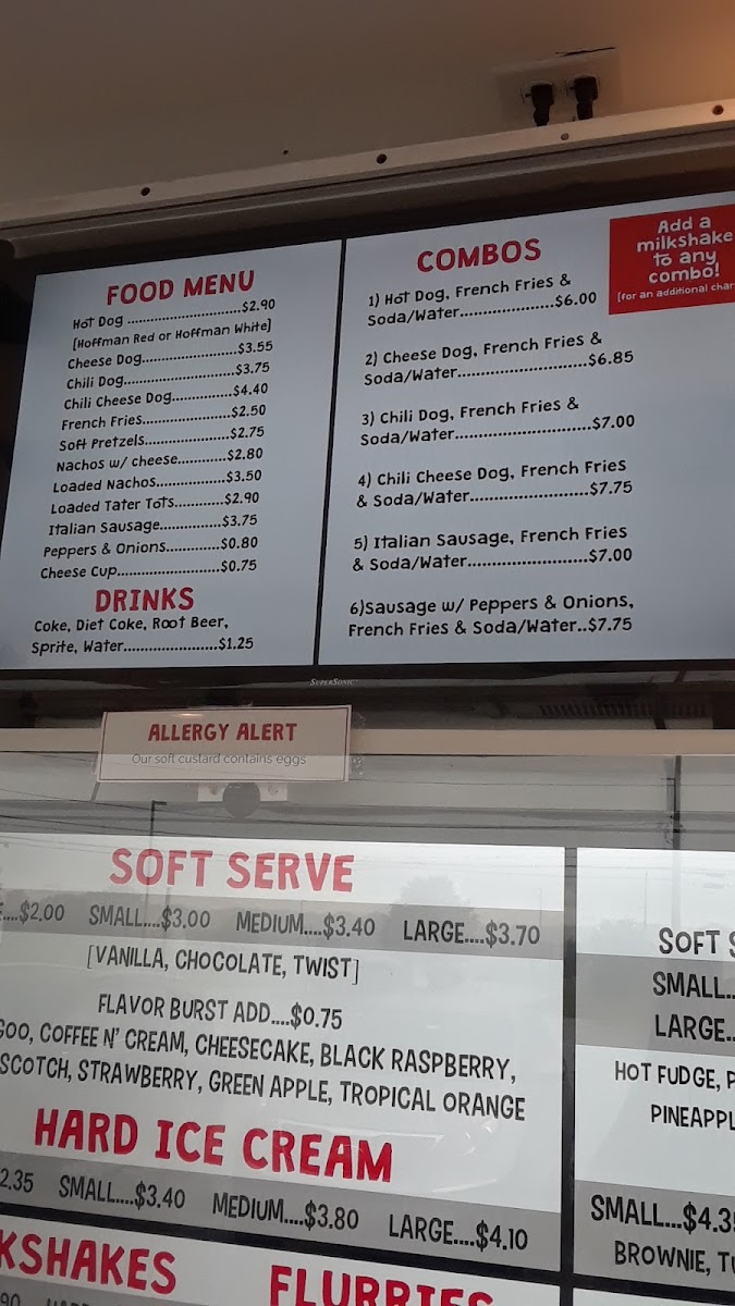 Max's Custard Photo Menu 5