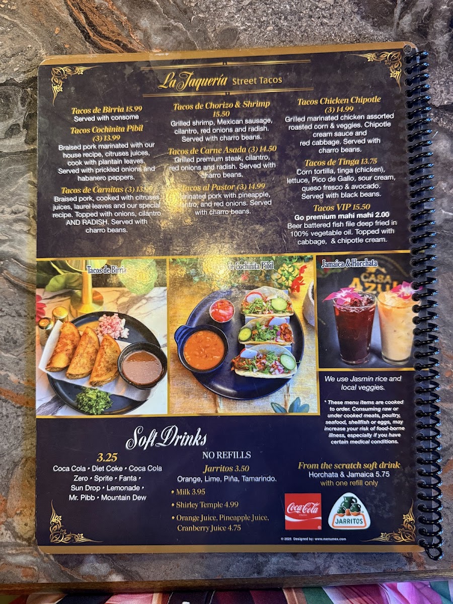 Casa Azul Mexican Kitchen Gastonia Photo Menu 9