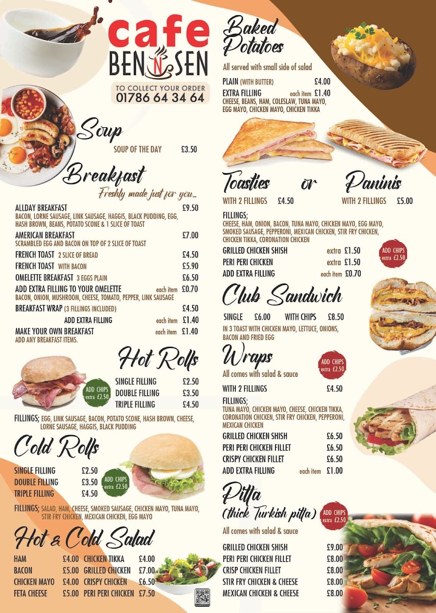 Café Ben ’n’ Sen Photo Menu 2