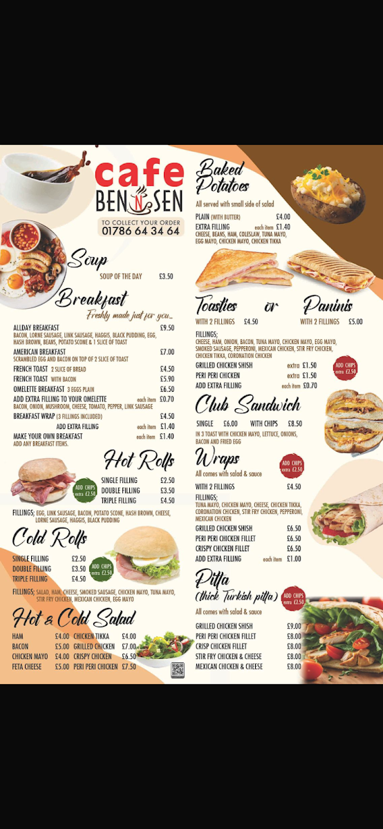 Café Ben ’n’ Sen Photo Menu 5