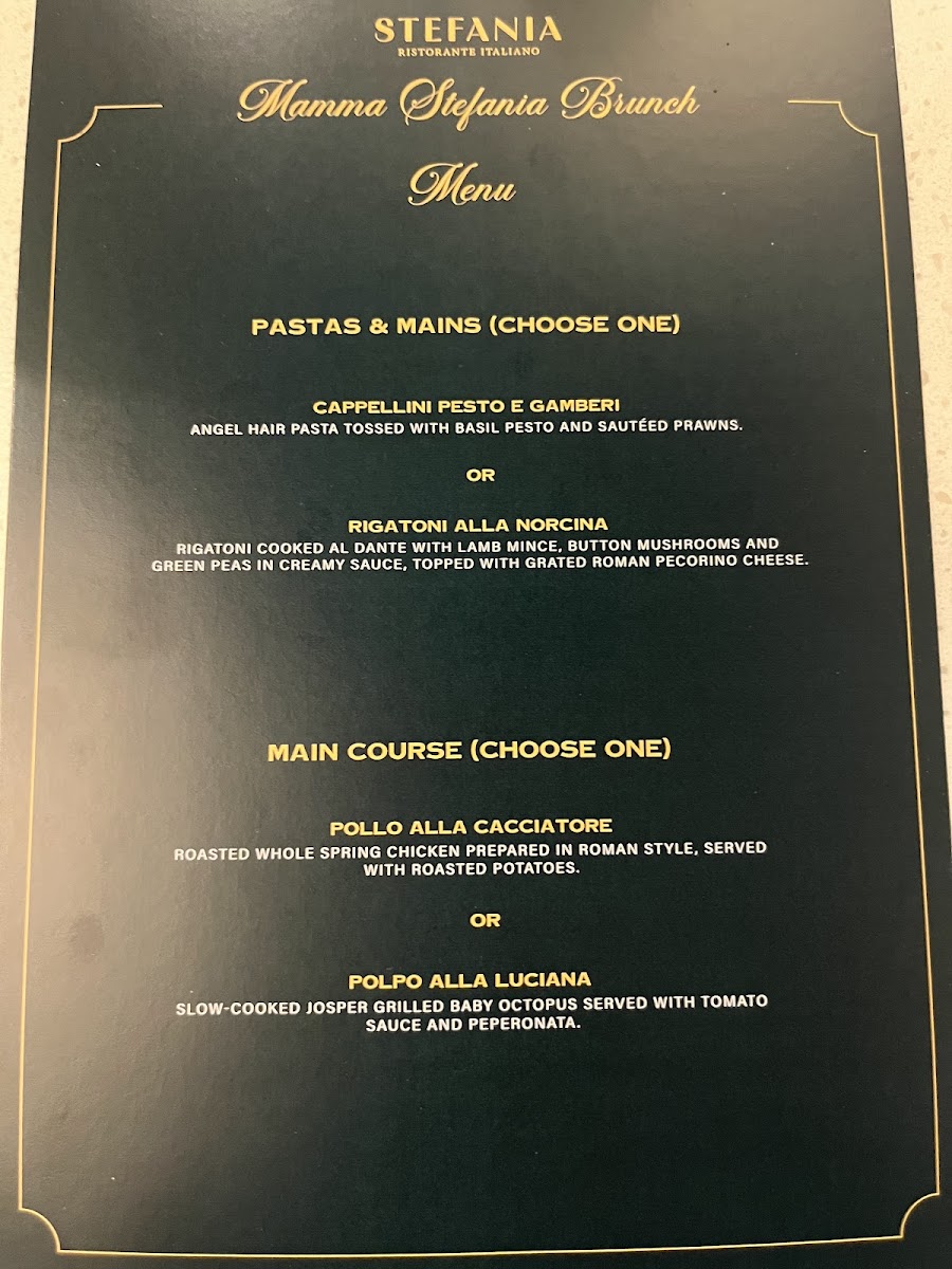 Stefania Restaurant Photo Menu 2