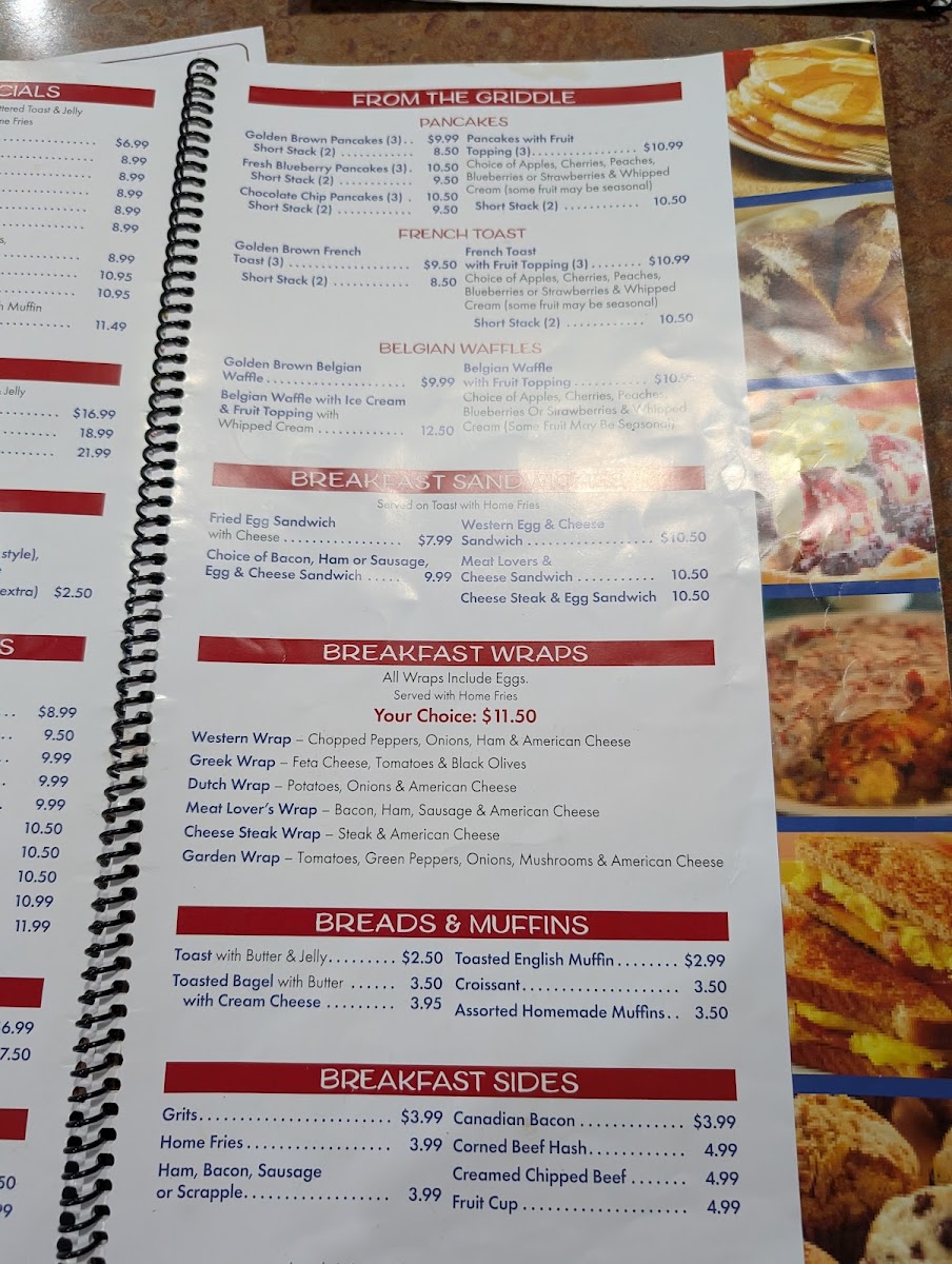 Hagerstown Family Diner Photo Menu 2