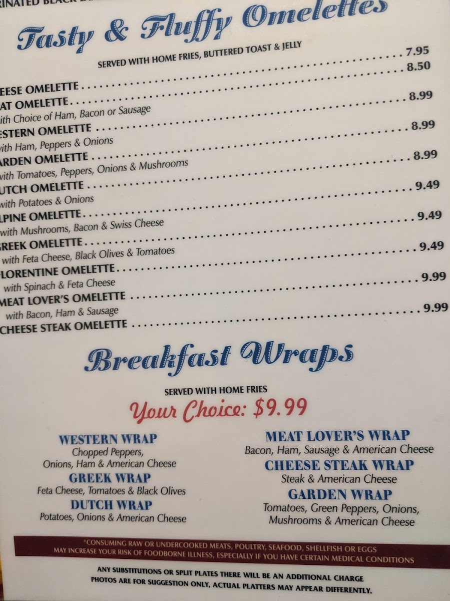 Hagerstown Family Diner Photo Menu 8