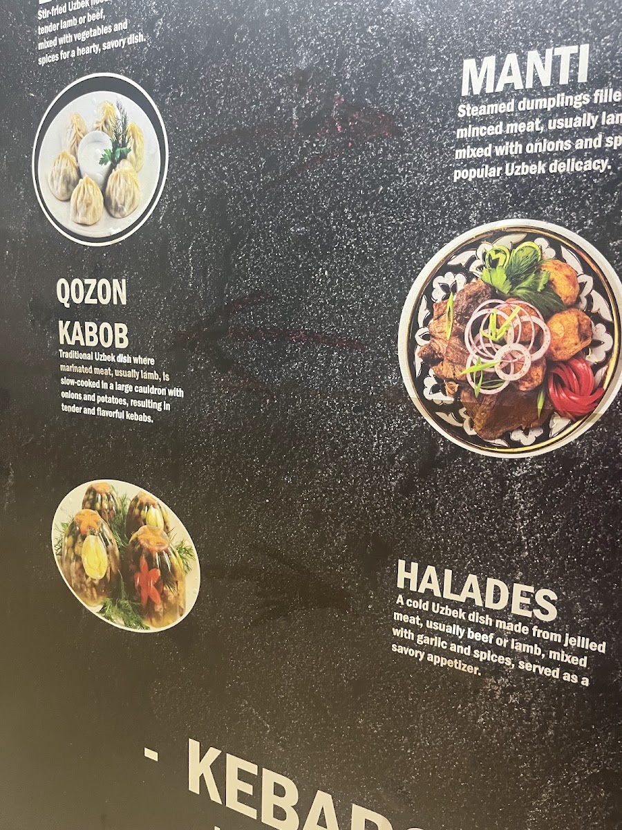 UZBEK Halal Foods Photo Menu 10