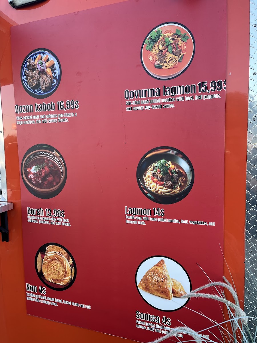 UZBEK Halal Foods Photo Menu 2