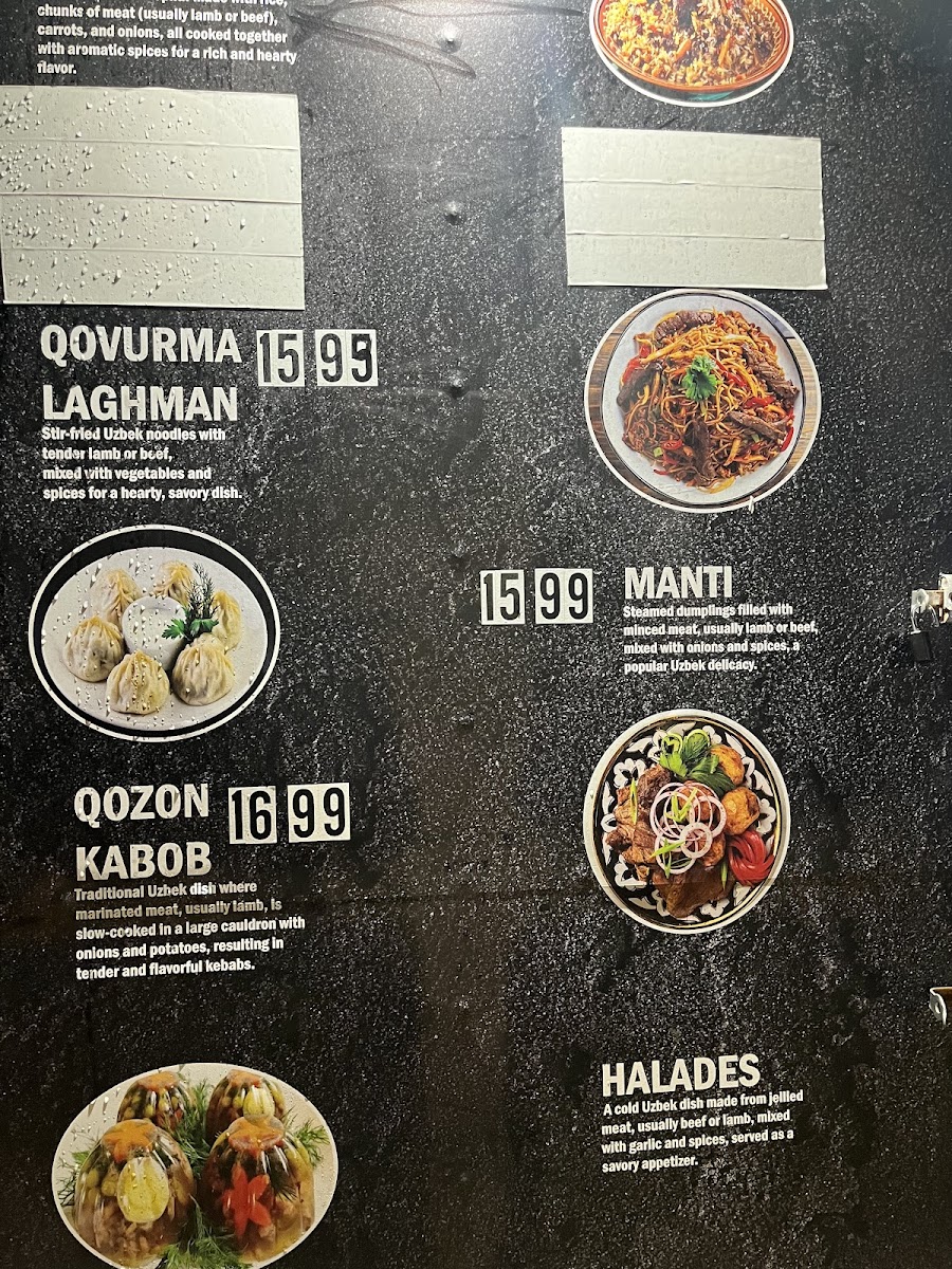 UZBEK Halal Foods Photo Menu 3