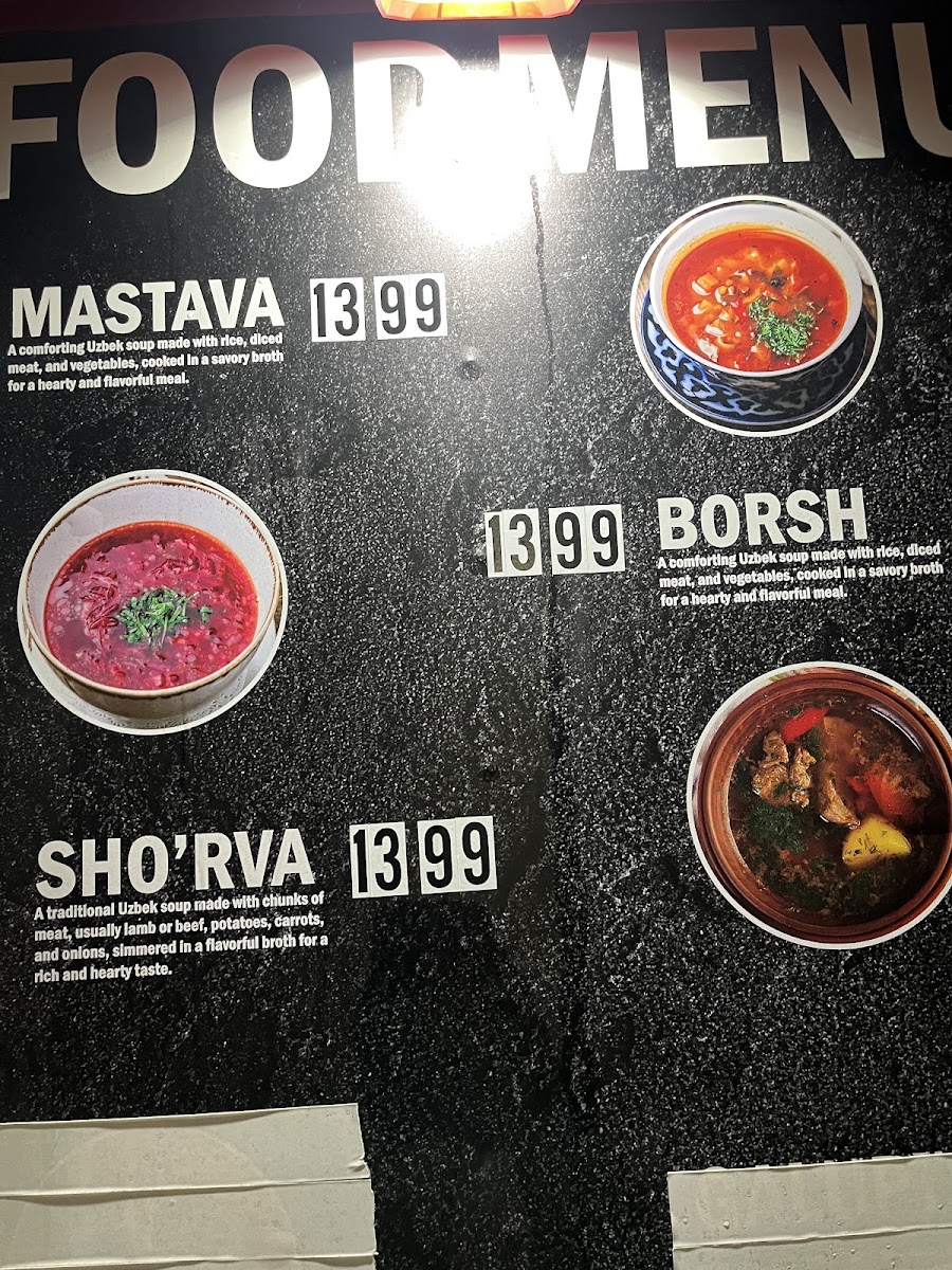 UZBEK Halal Foods Photo Menu 9