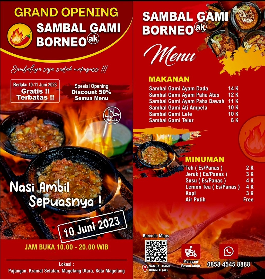 SAMBAL GAMI BORNEO (ak) Photo Menu 1