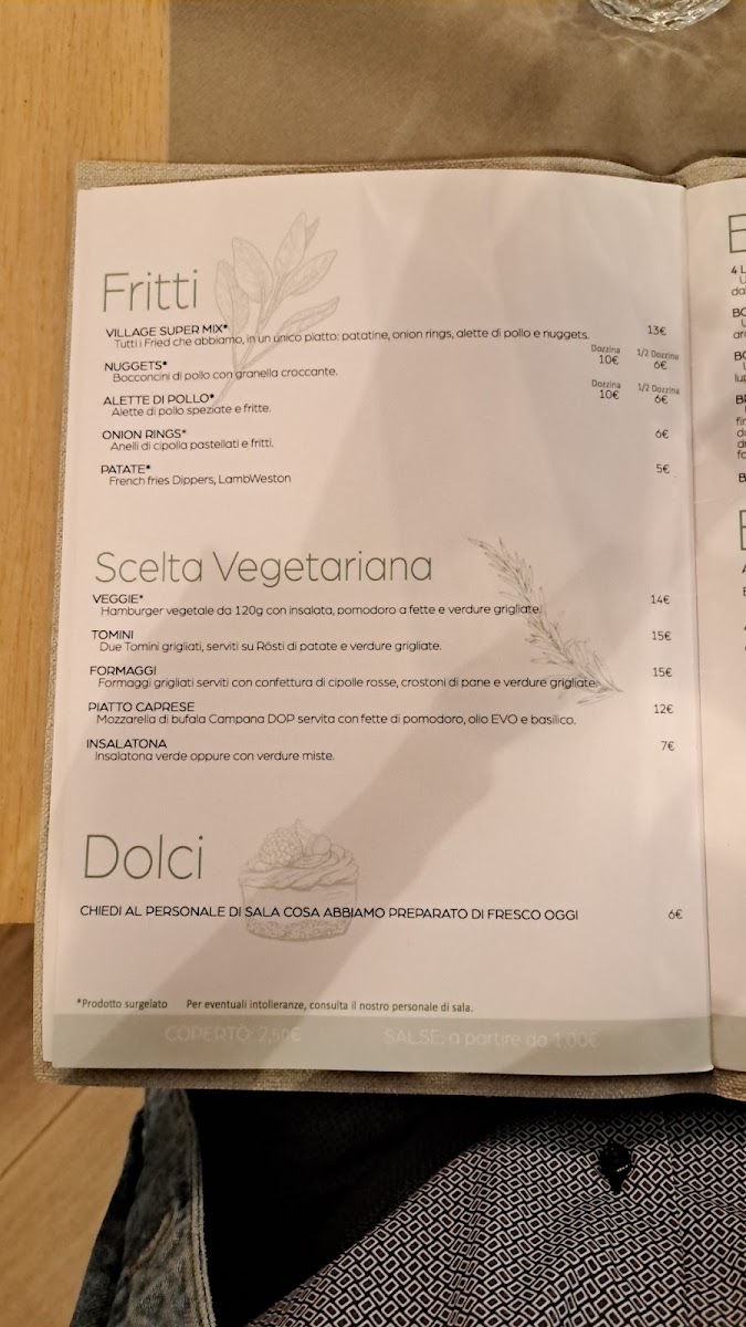VILLAGE Grill & Kitchen Photo Menu 2