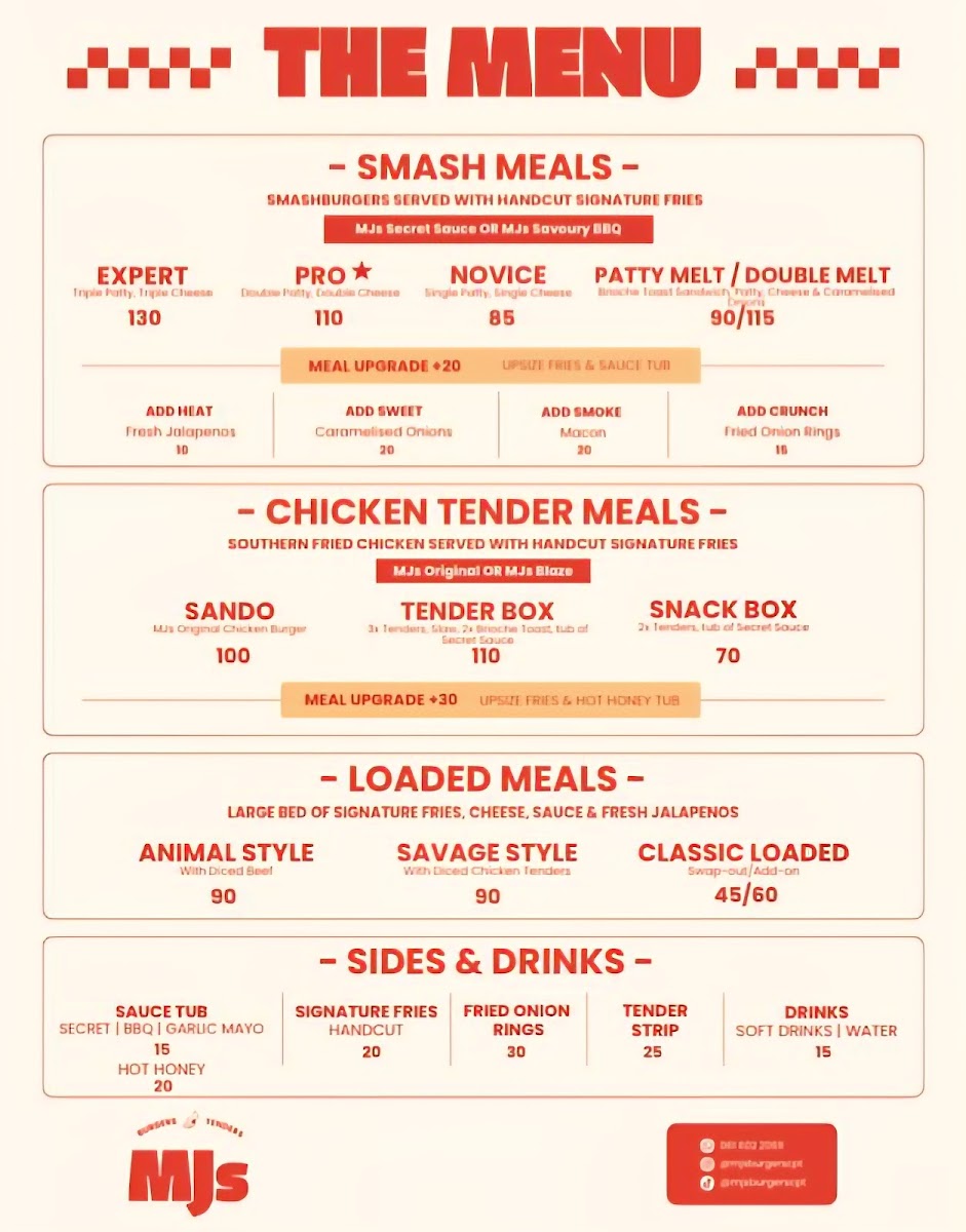 MJs Burgers Photo Menu 2