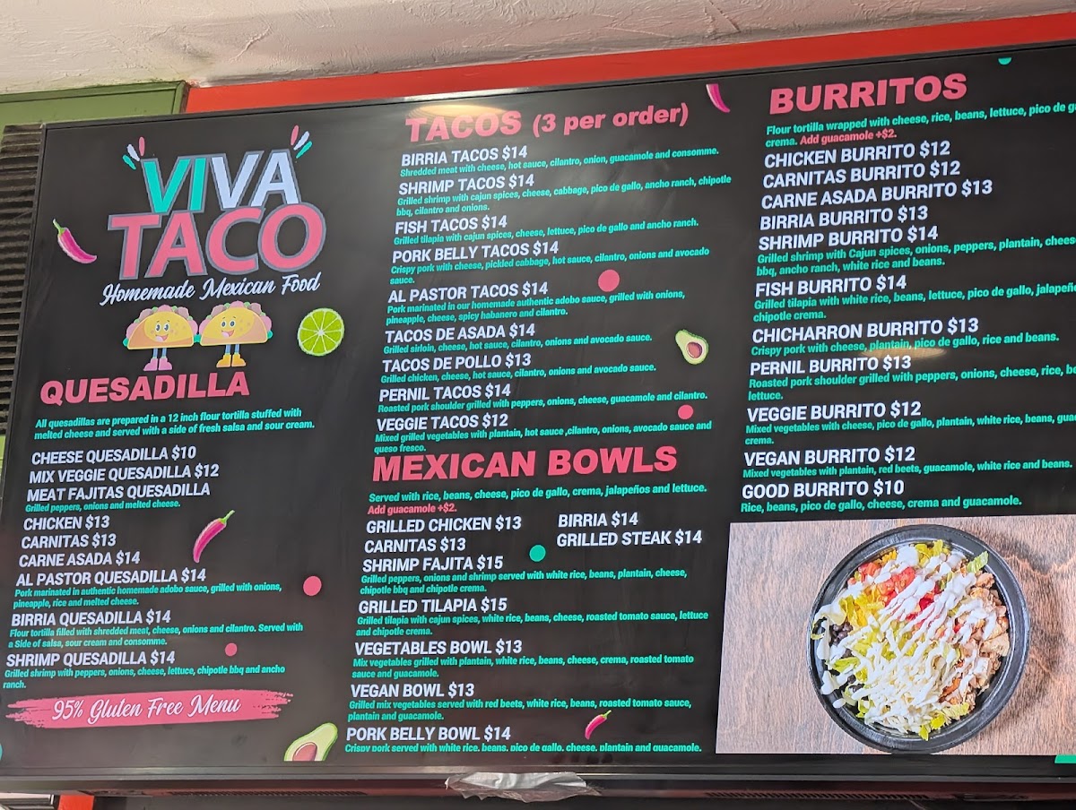 Viva Taco Photo Menu 2