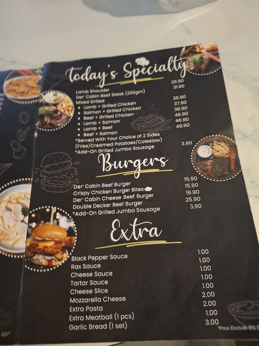 Der' Cabin Bistro Gelang Patah Photo Menu 10