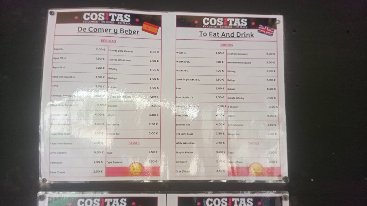 Cositas Café Bar Minimarket Photo Menu 3