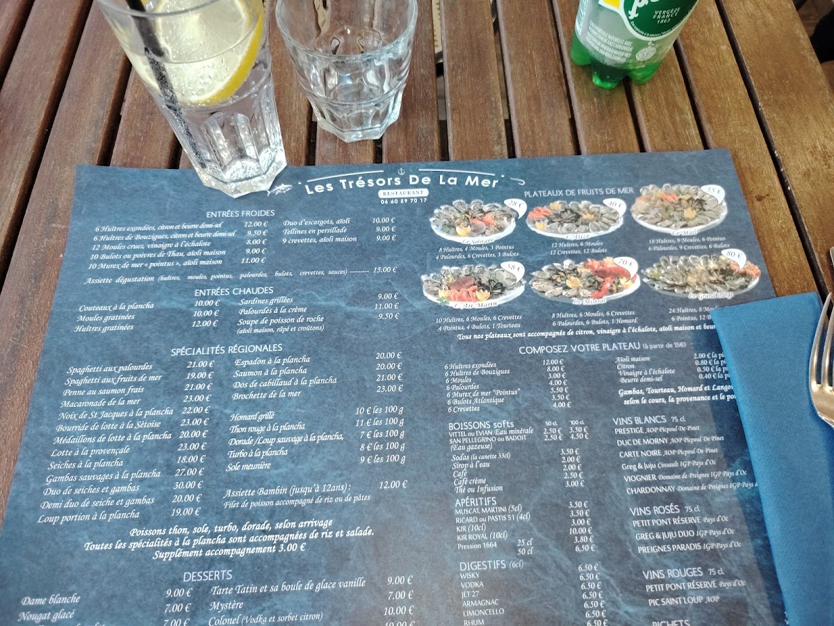 Les Trésors de La Mer Photo Menu 3