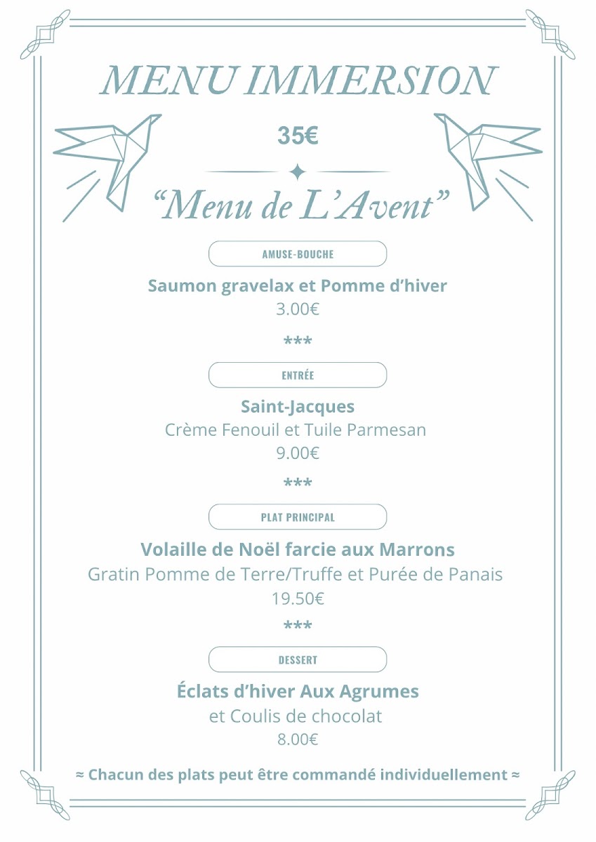 L'Odyssée Photo Menu 2