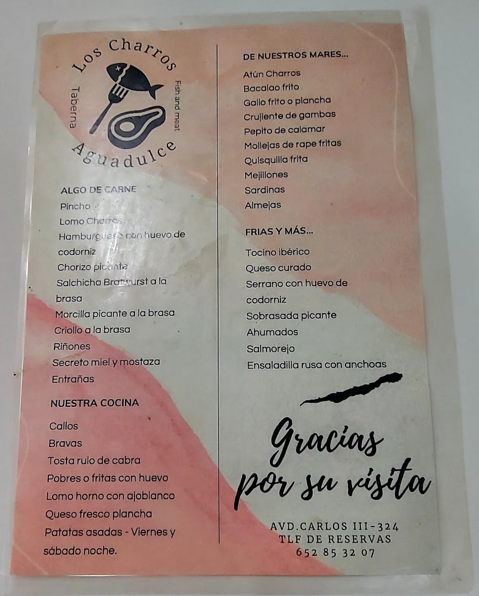Taberna Los Charros Photo Menu 1