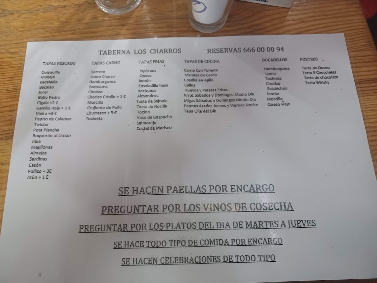 Taberna Los Charros Photo Menu 3