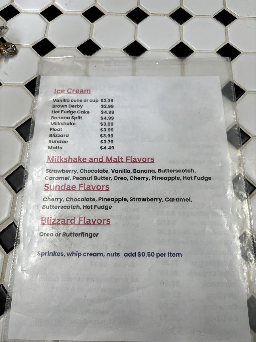 Lesa's Dairy Dip Photo Menu 7