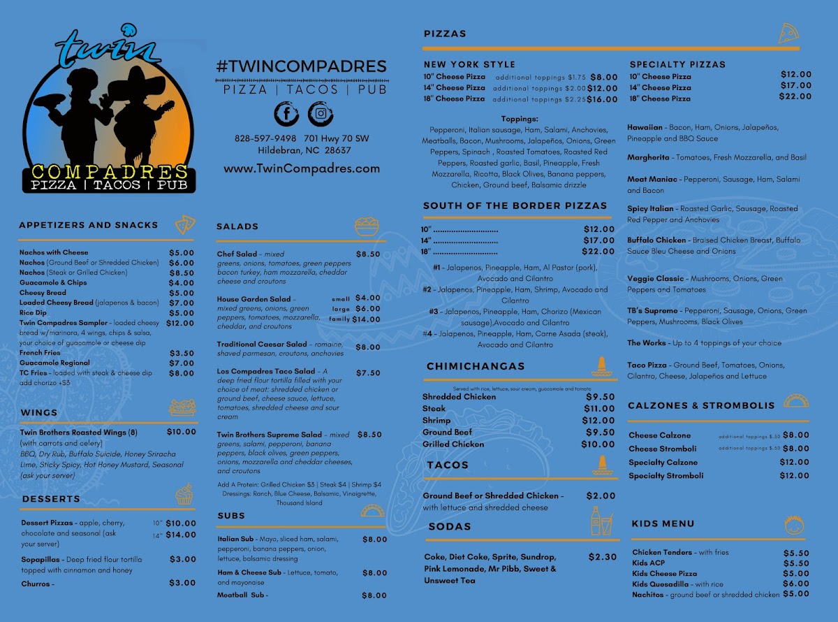 Los Compadres Mexican Restaurant Photo Menu 1