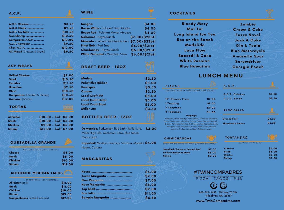 Los Compadres Mexican Restaurant Photo Menu 2