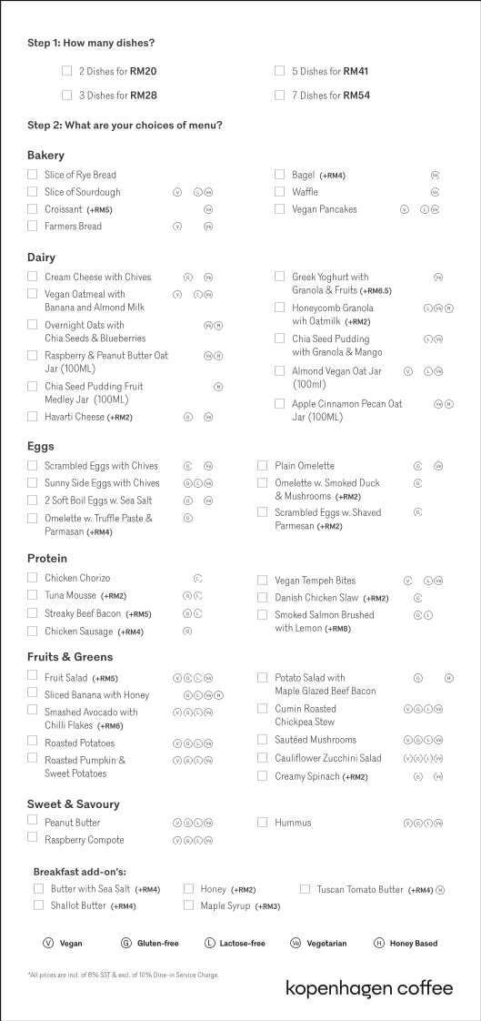 Kopenhagen Coffee Kapas Photo Menu 3