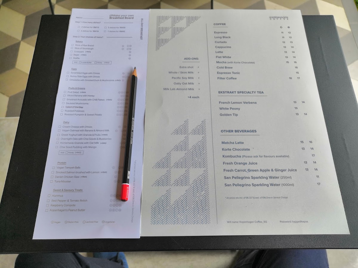 Kopenhagen Coffee Kapas Photo Menu 5