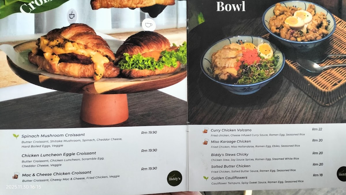 Biddy's Photo Menu 2