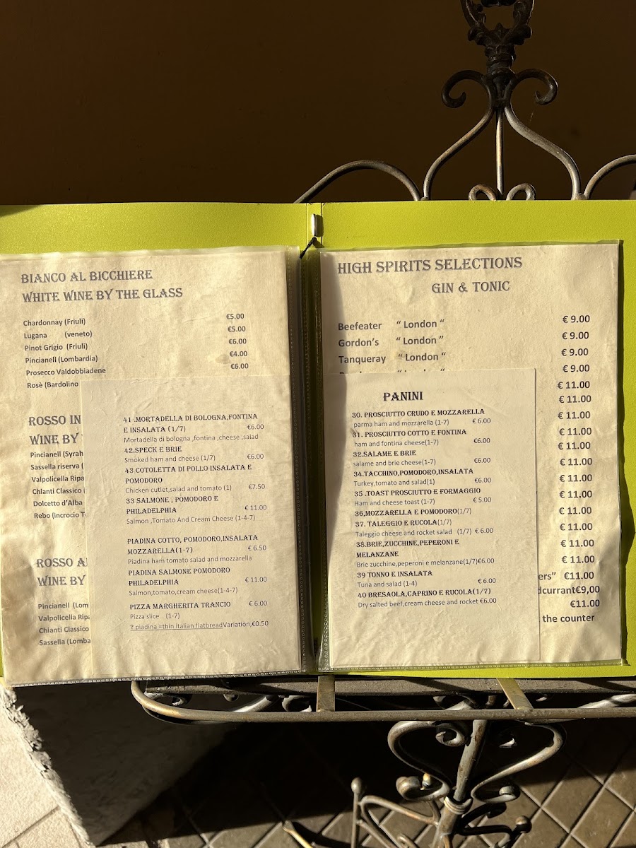 Bar Pasticceria Rossi Photo Menu 2