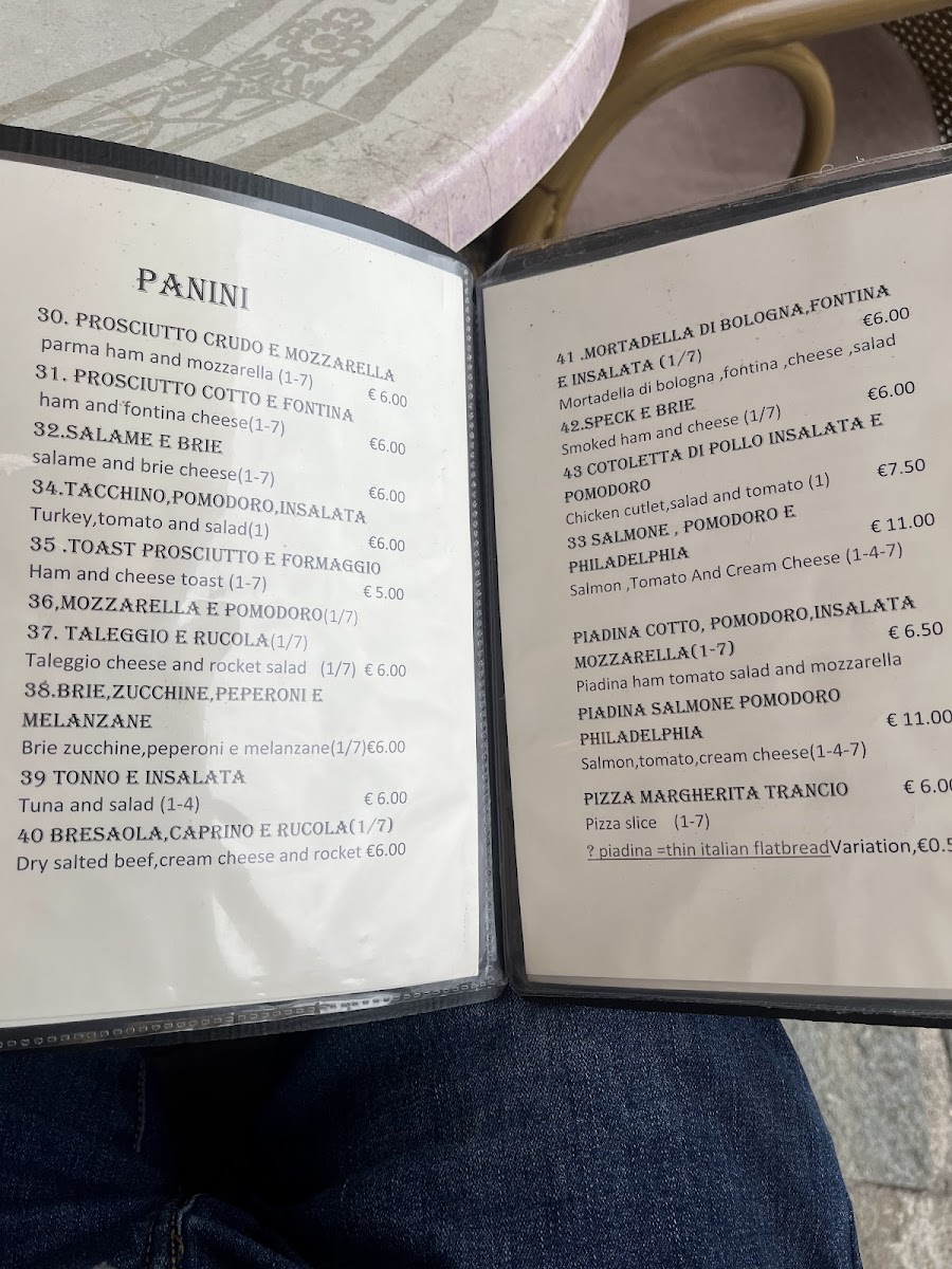 Bar Pasticceria Rossi Photo Menu 4