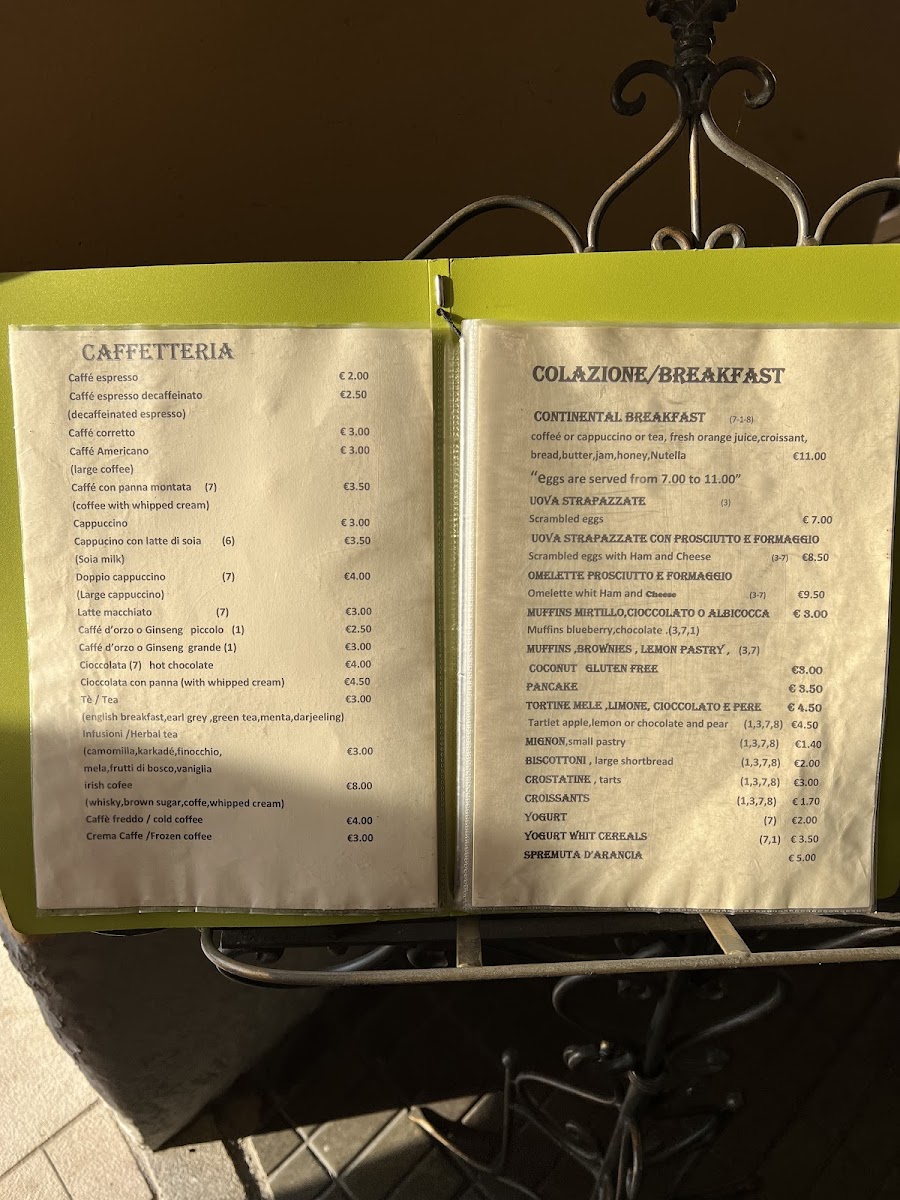 Bar Pasticceria Rossi Photo Menu 6