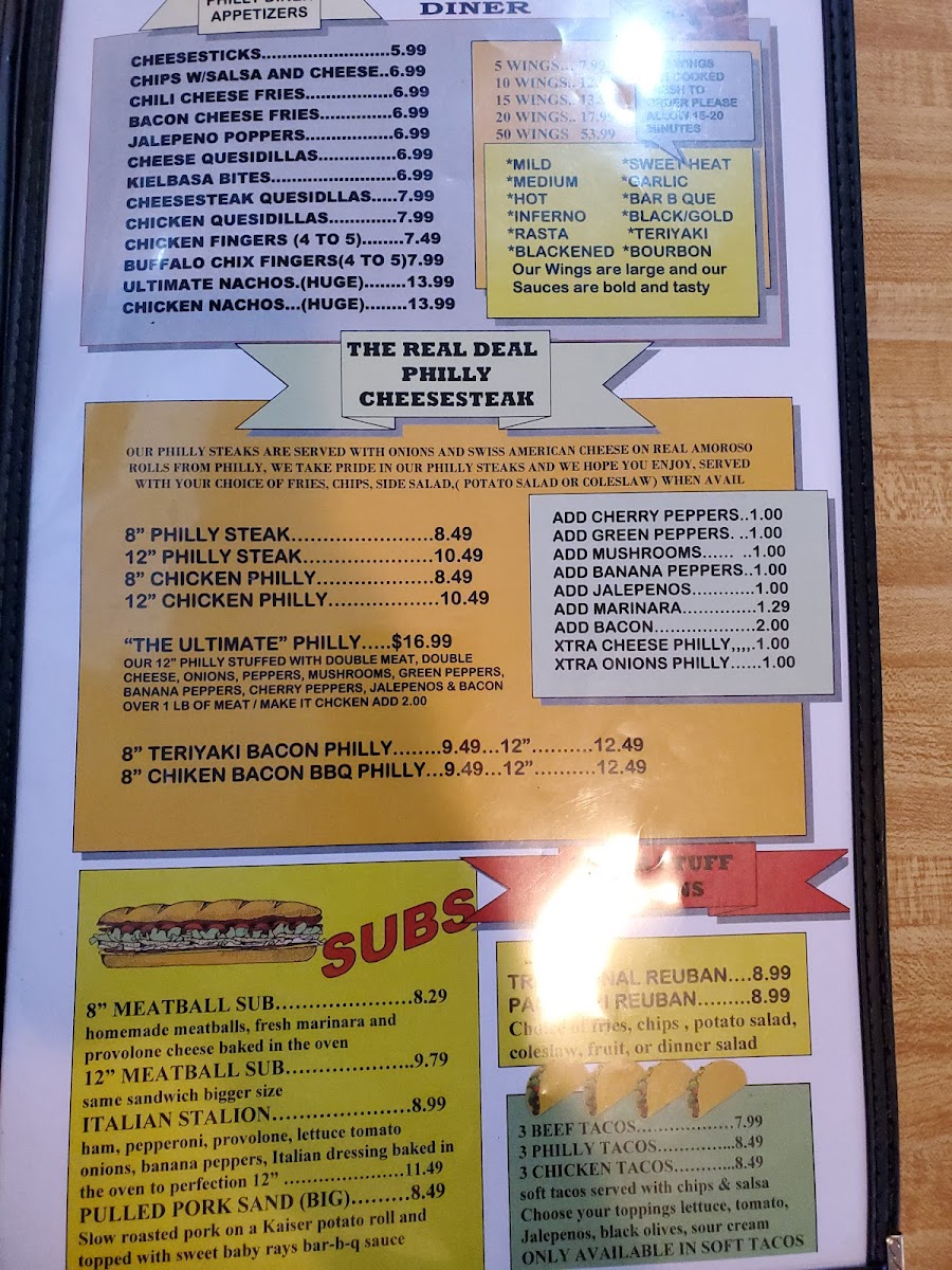 Philly Diner Photo Menu 4