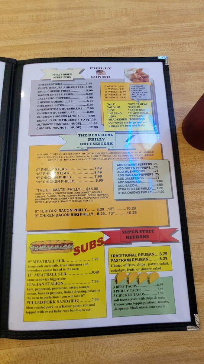Philly Diner Photo Menu 5