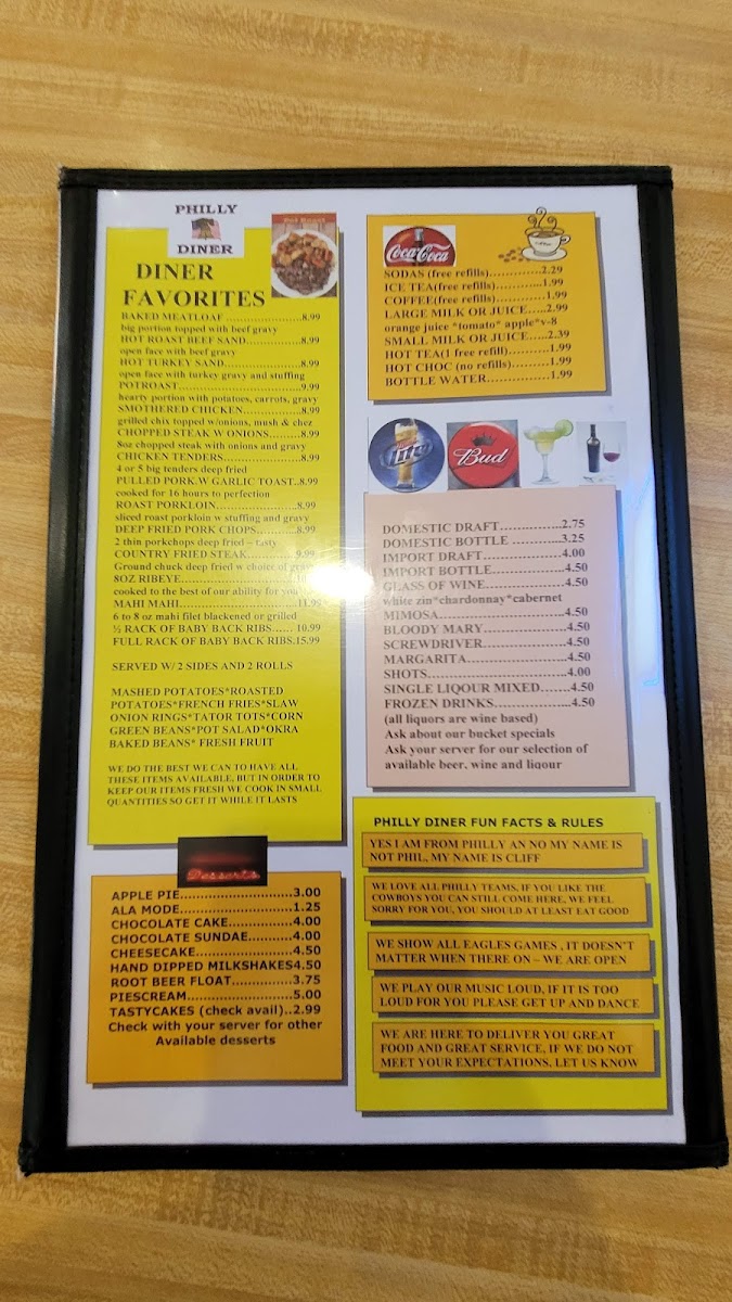 Philly Diner Photo Menu 7