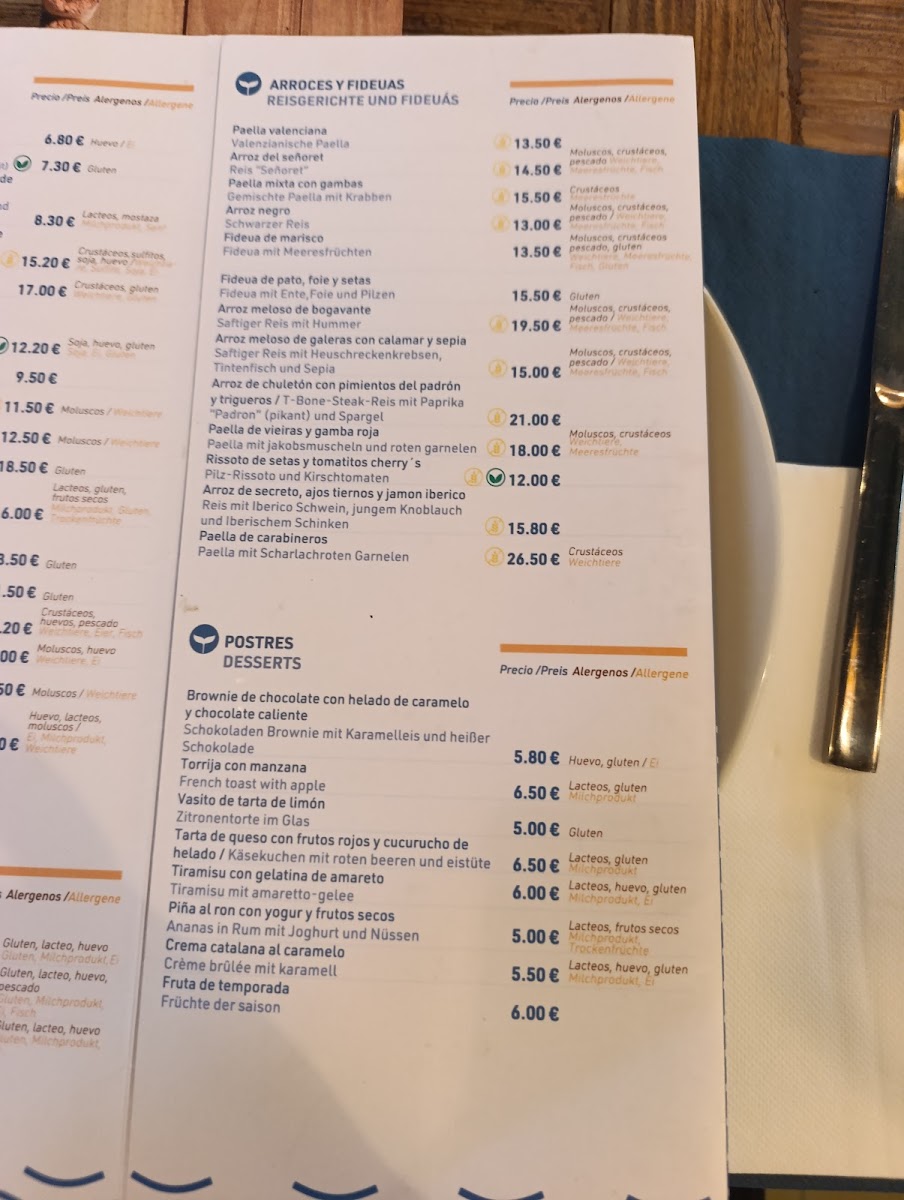 Blue House Restaurant (solo clientes bravo playa) Photo Menu 3