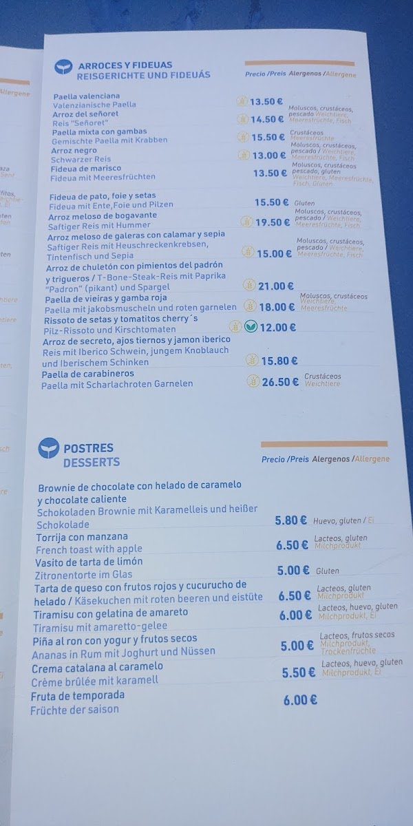 Blue House Restaurant (solo clientes bravo playa) Photo Menu 5