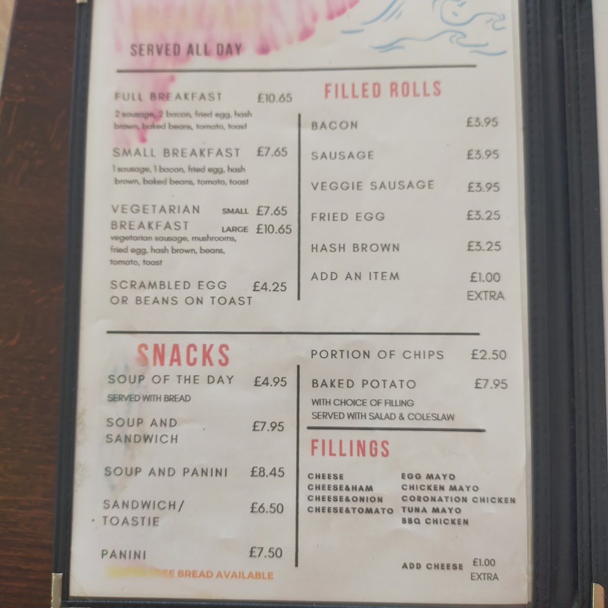 The Waterfront Café Bar Photo Menu 3