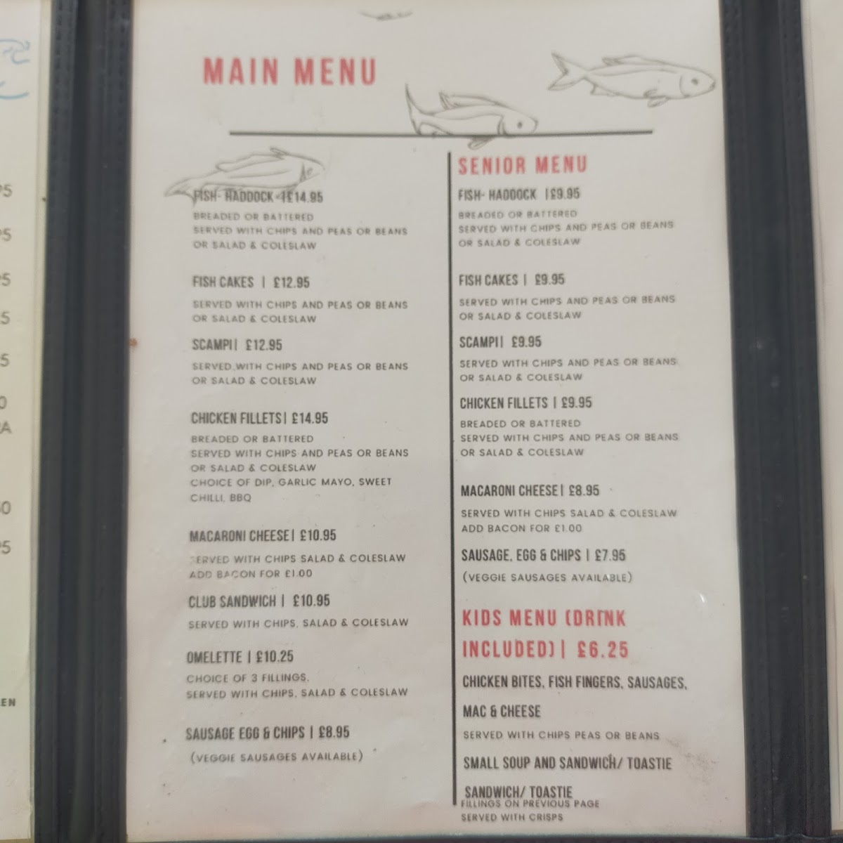 The Waterfront Café Bar Photo Menu 4
