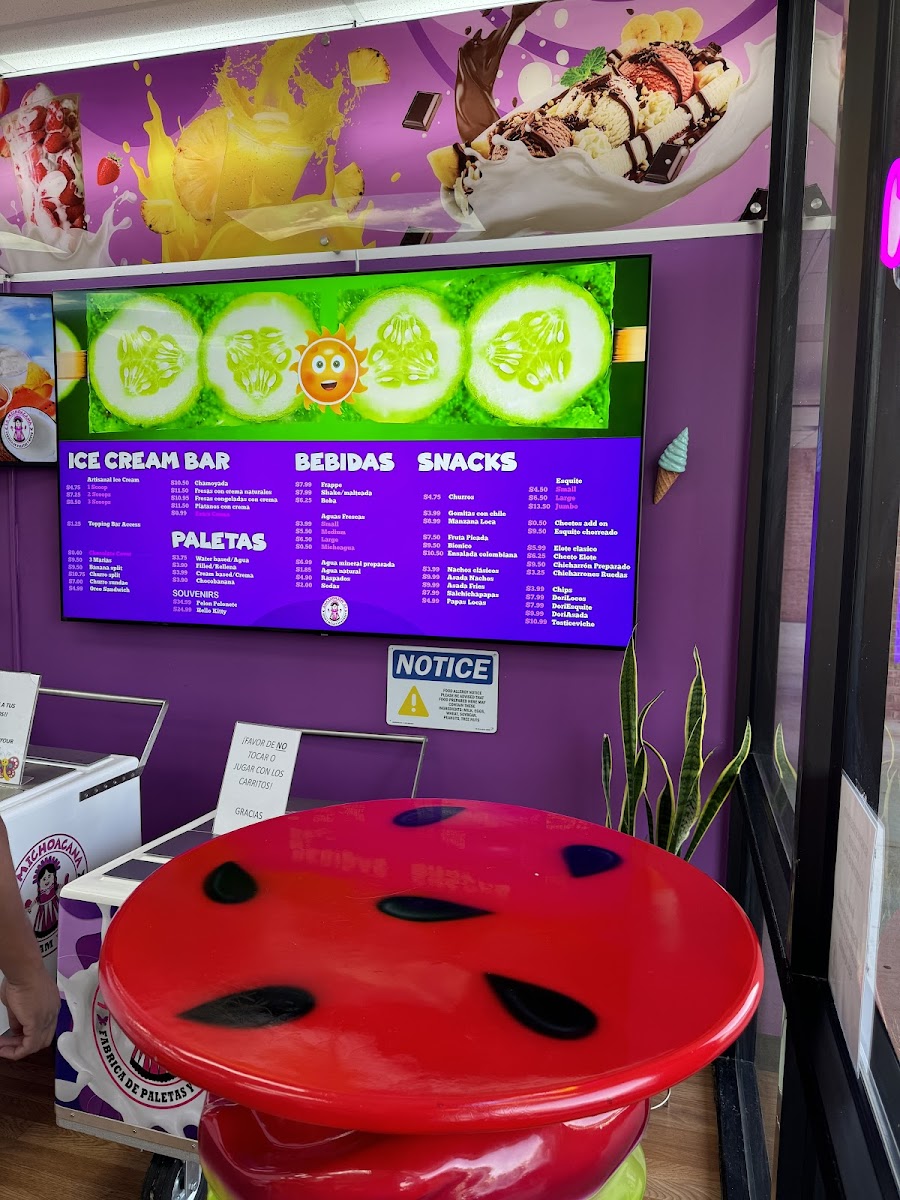 La Michoacana Ice Cream Factory Photo Menu 3