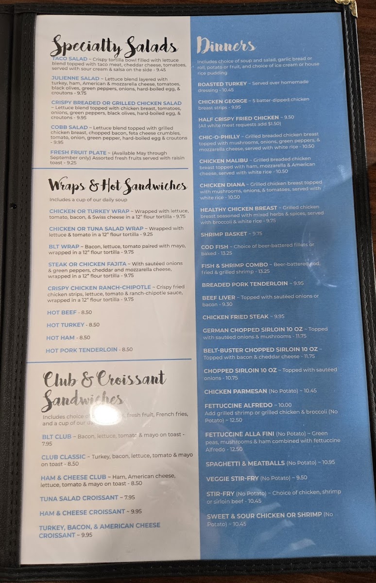 Family Affair Restaurant Photo Menu 3
